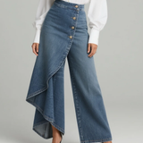 Aurora - Wrap Denim Pants