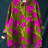 Sabine | Casual Women's T-Shirt with Vintage Floral Pattern