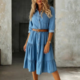 Roberta - Elegant and Casual Jeans Dress