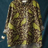 Merle | Casual Vintage-Style T-Shirt with Floral Pattern