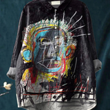 Ramona | Casual T-Shirt with Abstract Vintage Art Print