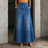 Nadia - Midi Denim Skirt