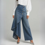 Aurora - Wrap Denim Pants