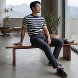 The Porto Cesareo Men’s Striped Cashmere Knit T-Shirt