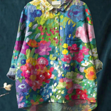 Elisabeth | Casual Women's Blouse in Vintage Style with Floral Pattern