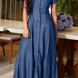 Paola - Long Denim Dress