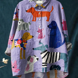 Gunda | Casual T-Shirt with Dog Design