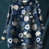 Pia | Casual Blouse with Artistic Floral Pattern