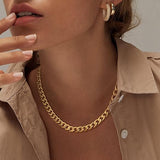 Chunky Necklace with Cuban Links
