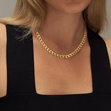 Chunky Necklace with Cuban Links