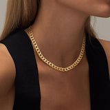 Chunky Necklace with Cuban Links