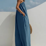 Nicole - Wide Leg Denim Overalls