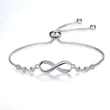 Send Adjustable Bracelet in Rose Gold in the Shape of Infinity