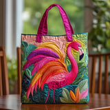 Padded Bag - Rainbow Flamingo