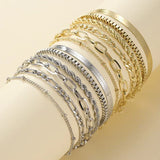 Bracelet Set of 5 Pieces in Gold