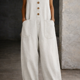 Ilaria - Denim Overall with Vintage Wash