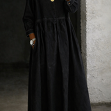 Lucia - Denim Dress with Peter Pan Collar
