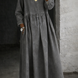Lucia - Denim Dress with Peter Pan Collar