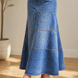 Nadia - Midi Denim Skirt