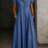 Paola - Long Denim Dress
