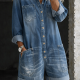 Francesca - Casual Jumpsuit with Shorts