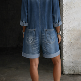 Francesca - Casual Jumpsuit with Shorts