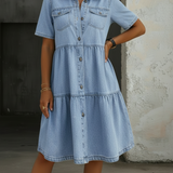 Raffaella - Elegant and Casual Jeans Dress