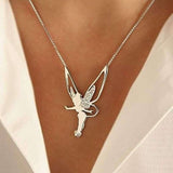 Golden Necklace with Fairy Pendant
