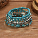 Bracelet set with turquoise beads
