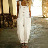 Angelica - Vintage Overalls in Soft Denim Effect Cotton