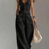 Gaia - Casual Denim Overalls