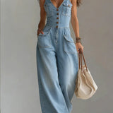 Gaia - Casual Denim Overalls