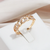 Golden Ring "Maille Chic"