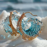Floating Sea Earrings