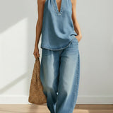 Vittoria - Two-Piece Denim Set