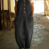 Carlotta - Denim Overalls with Vintage Wash