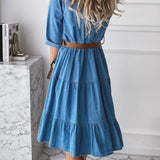 Roberta - Elegant and Casual Jeans Dress