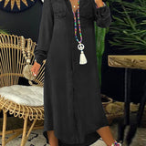 Greta - Elegant and Casual Denim Shirt Dress
