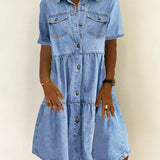 Raffaella - Elegant and Casual Jeans Dress